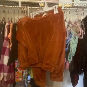 Cat & Jack Girls Velour 2 piece set